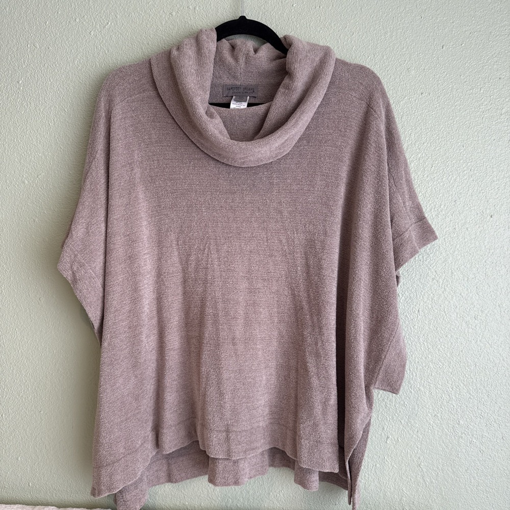 Barefoot Dreams Turtleneck Poncho Coastal Grandma, Capsule Wardrobe, Soft S/M